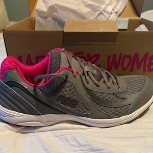 Ryka Gray and Pink Women's Athletic Walking Shoe